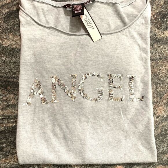 Victoria’s Secret Bling Sequin Angel lounge tee - Picture 3 of 4